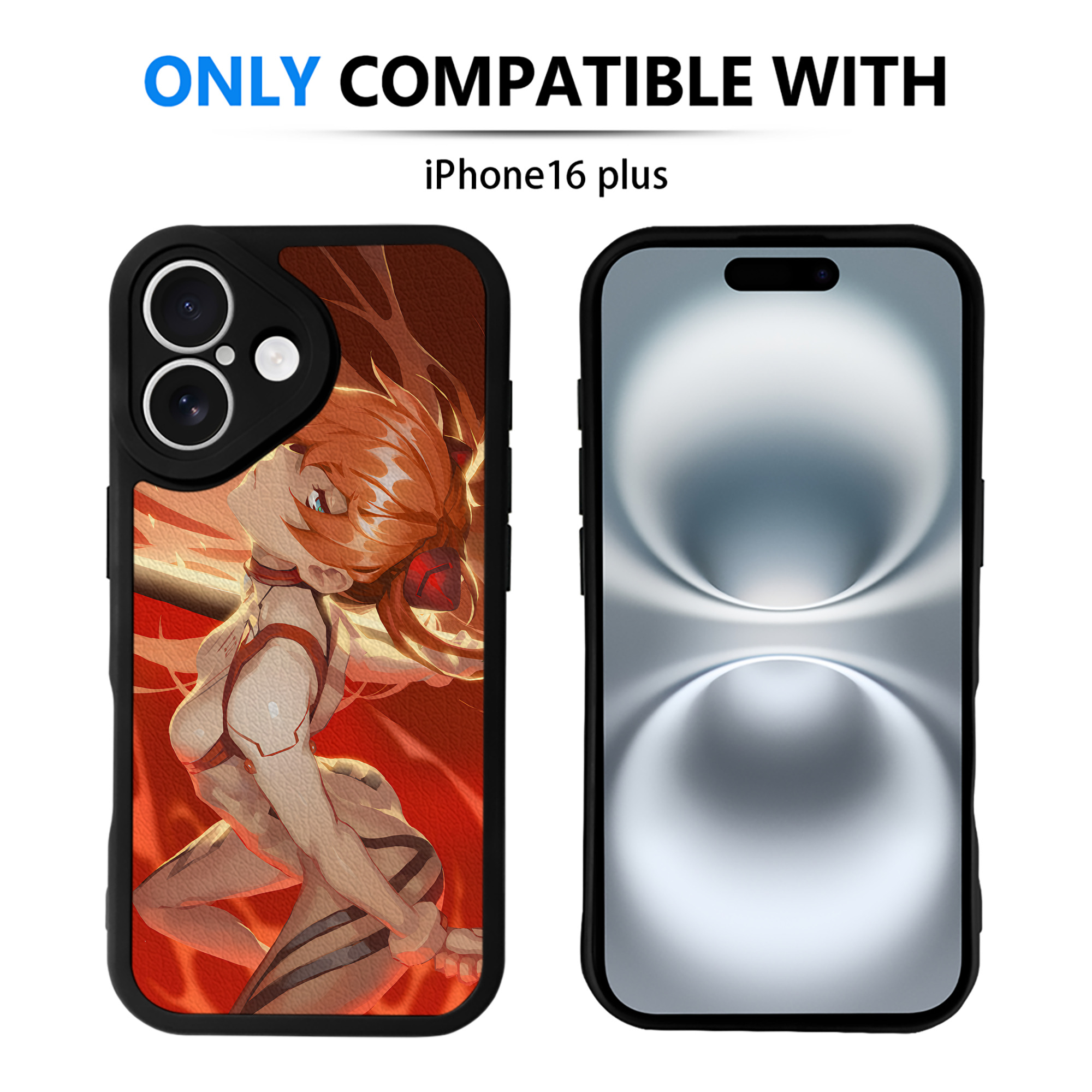 （画像用） EVA 新世紀エヴァンゲリオン 【iPhone 16シリーズ対応】シリコンスマホケース（レザー調） 材質：シリコン
